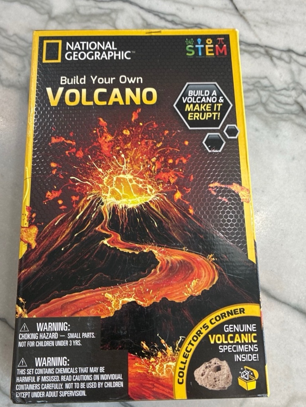 National Geographic Volcano Kit - Black, Yellow & Orange Packaging